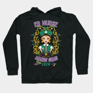 RN Mardi Gras Nurse Crew Family Group Nursing Lovers Hoodie